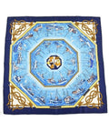 Hermes Bandana Scarf Blue