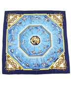 Hermes Bandana Scarf Blue