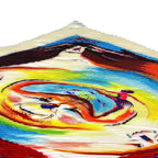 Hermes Pleats Scarf Smiles in Third Millenary Silk White — view 4