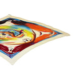 Hermes Pleats Scarf Smiles in Third Millenary Silk White — view 3