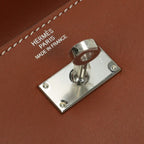 Hermes Kelly Wallet Box Calf Gold Brown Silver — view 7