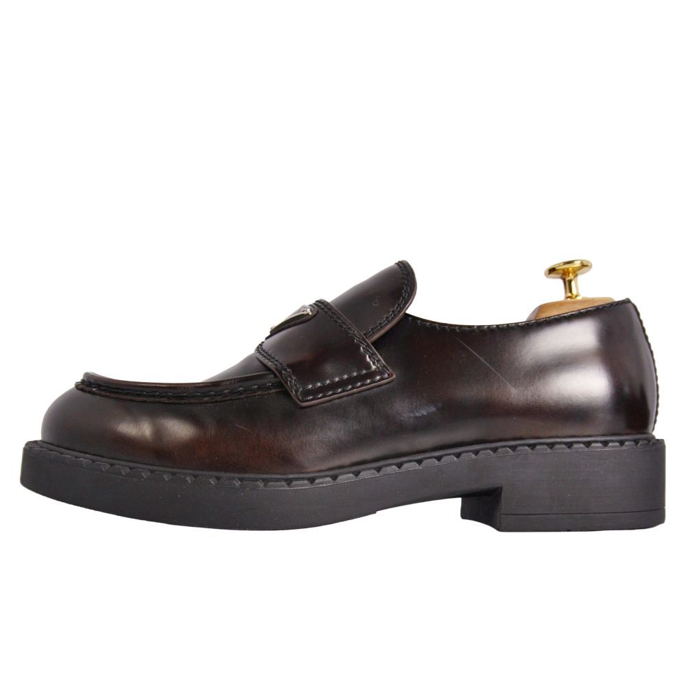 Prada Loafers Chocolate Moccasins Triangle les — view 7