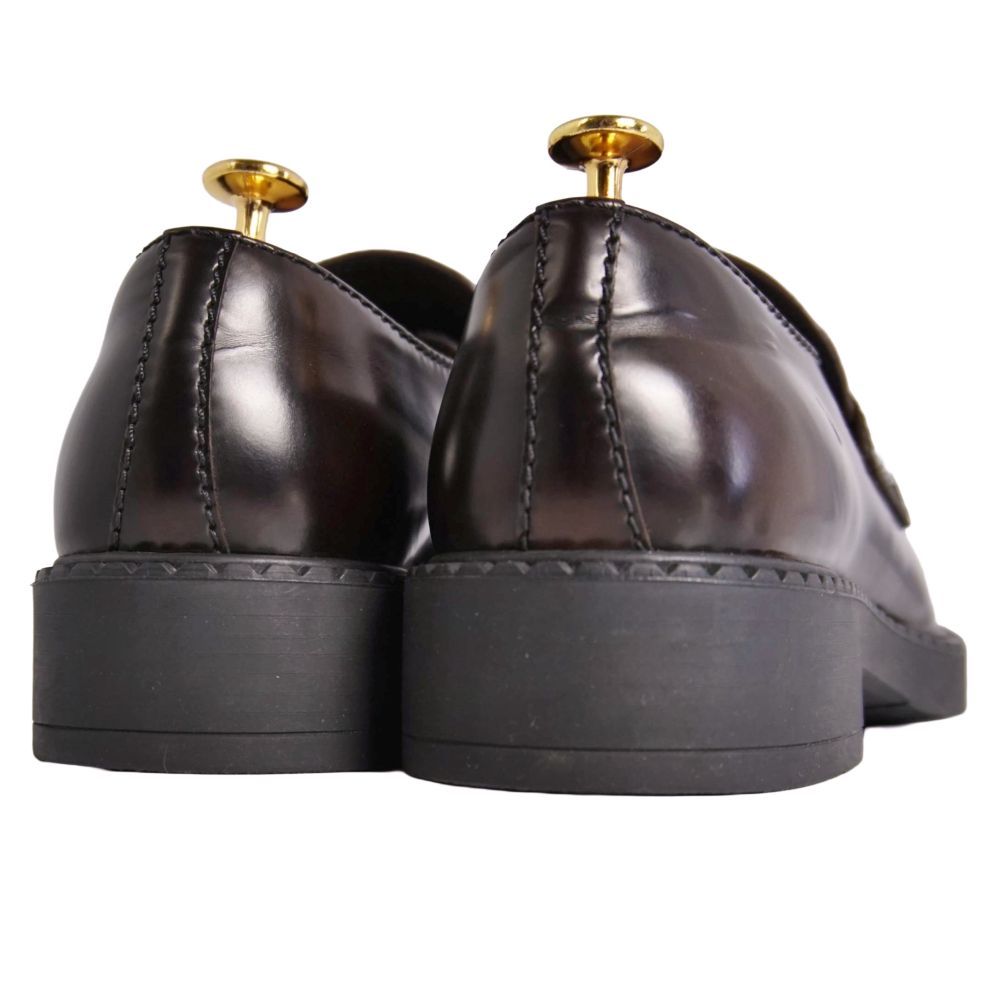 Prada Loafers Chocolate Moccasins Triangle les — view 5