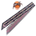Hermes Twill Harnais en Rosace Harness Rose Window Silk Navy Scarf