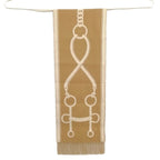 Hermes 03 Casaque Mors Scarf Fringe Shawl Camel Yvoir — view 4