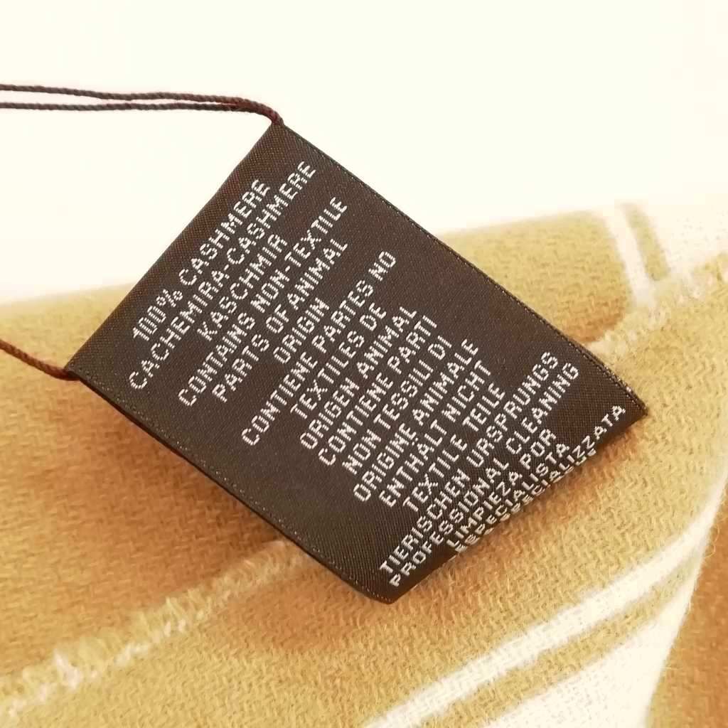 Hermes 03 Casaque Mors Scarf Fringe Shawl Camel Yvoir — view 7