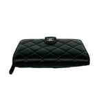 Chanel Card Seal Quilted CC Logo Lambskin Bifold Wallet Black — view 6