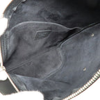 Louis Vuitton Delta Sling Bag Black LV Touch Leather Silver — view 5