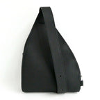 Louis Vuitton Delta Sling Bag Black LV Touch Leather Silver — view 2