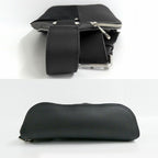 Louis Vuitton Delta Sling Bag Black LV Touch Leather Silver — view 4