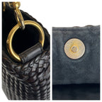 Gucci Bamboo Black Gold Leather 001 2-Way Shoulder Bag — view 5