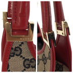 Gucci Jackie Beige Red Gold GG Canvas 002 Shoulder Bag — view 4