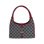 Gucci Jackie Beige Red Gold GG Canvas 002 Shoulder Bag