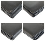 Chanel Coco Button Black Gold Leather Wallet — view 8