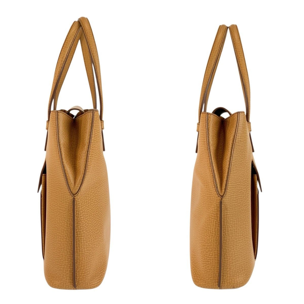 Loewe Vintage Beige Gold Leather Tote — view 7