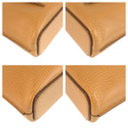 Loewe Vintage Beige Gold Leather Tote — view 4
