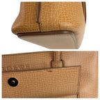 Loewe Vintage Beige Gold Leather Tote — view 5