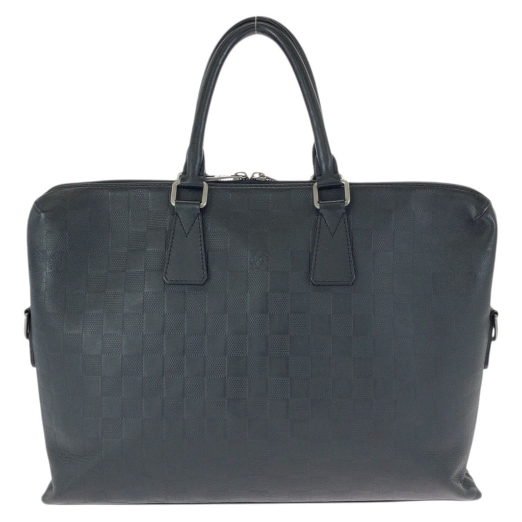 Louis Vuitton Damier Infini Porte Documin Jour Pdj Black Silver Business Bag — view 2