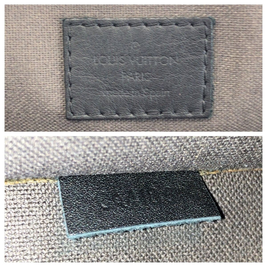 Louis Vuitton Damier Infini Porte Documin Jour Pdj Black Silver Business Bag — view 4