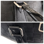 Louis Vuitton Damier Infini Porte Documin Jour Pdj Black Silver Business Bag — view 5
