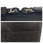 Prada Tessuto Black Silver Nylon Business Briefcase — view 6