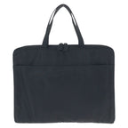 Prada Tessuto Black Silver Nylon Business Briefcase — view 2