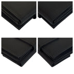Prada Tessuto Black Silver Nylon Compact Wallet — view 8