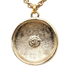 Celine Long Necklace Gold Black Plated Enamel — view 3