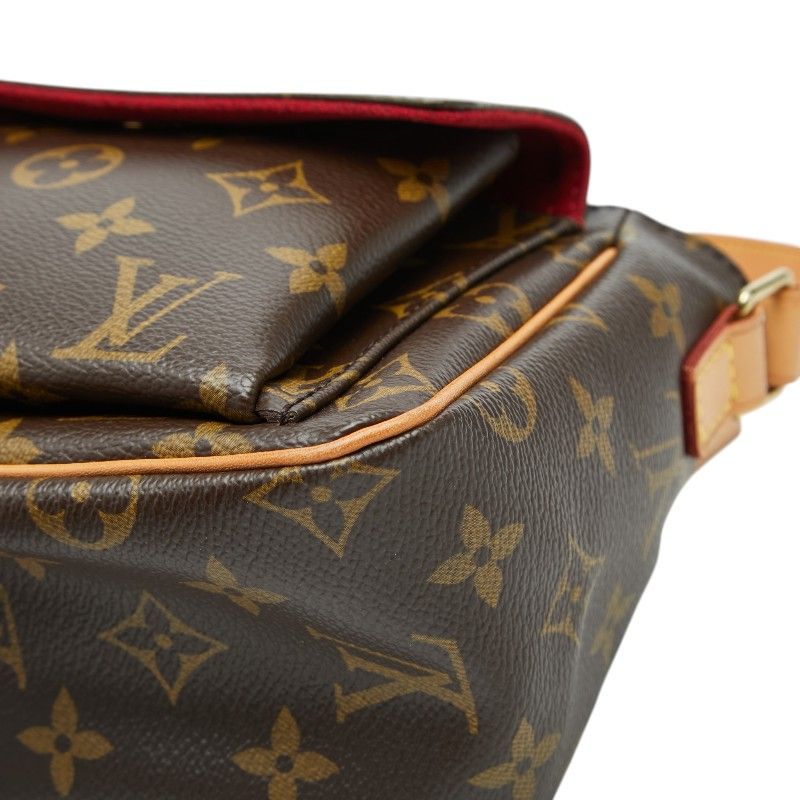 Louis Vuitton Monogram Viva Cite PM Crossbody Shoulder Bag Brown Leather — view 4