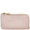 Loewe Anagram Card Case Pink Leather