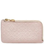 Loewe Anagram Card Case Pink Leather