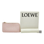 Loewe Anagram Card Case Pink Leather — view 9