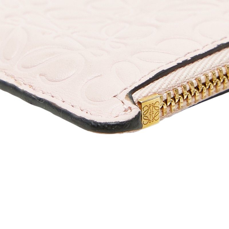 Loewe Anagram Card Case Pink Leather — view 5