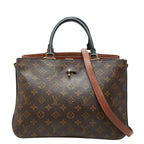 Louis Vuitton Monogram Mille Feuille 2-Way Shoulder Bag Brown Leather