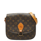 Louis Vuitton Monogram Saint Cloud 24 Crossbody Shoulder Bag Brown Leather