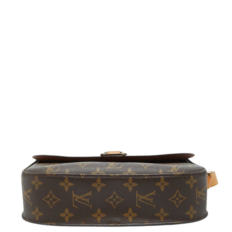 Louis Vuitton Monogram Saint Cloud 24 Crossbody Shoulder Bag Brown Leather — view 3