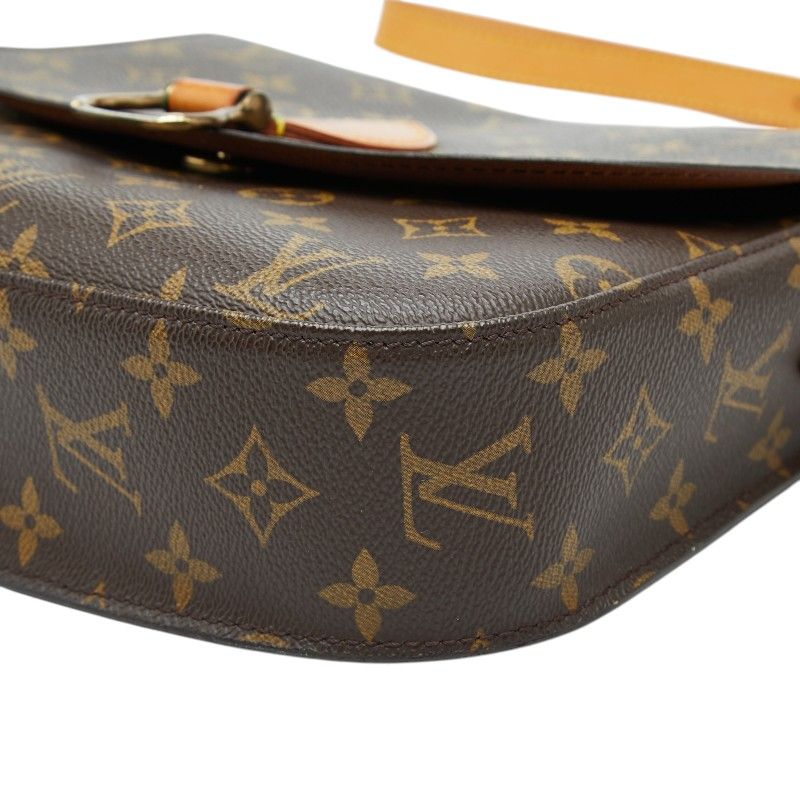 Louis Vuitton Monogram Saint Cloud 24 Crossbody Shoulder Bag Brown Leather — view 5