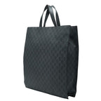 Gucci GG Supreme Tote Shoulder Bag 2-Way Black Leather — view 2