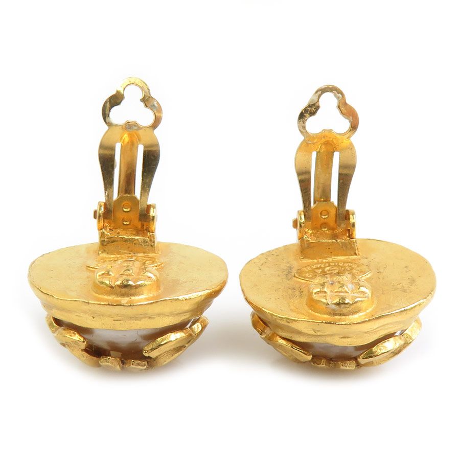 Chanel Earrings Vintee Gold — view 6