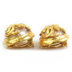 Chanel Earrings Vintee Gold — view 3