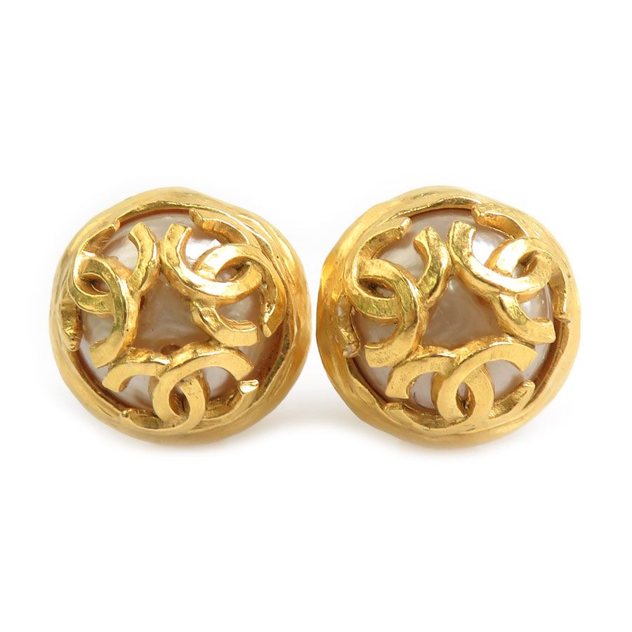 Chanel Earrings Vintee Gold