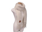 Loewe Scarf Anagram a Ivory 73% Mohair 24% Nylon 3% Fringe