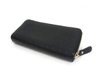 Gucci Wallet Micro Guccissima Zip Around Black Leather Flap Bifold — view 2