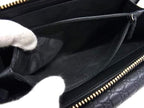 Gucci Wallet Micro Guccissima Zip Around Black Leather Flap Bifold — view 6