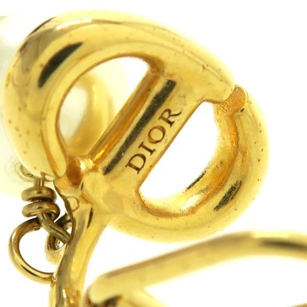 Dior CD Navy Clip Earrings — view 7