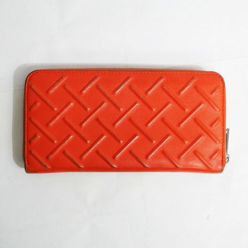 Bottega Veneta Zip Around Wallet Zipper Orange Silver — view 2