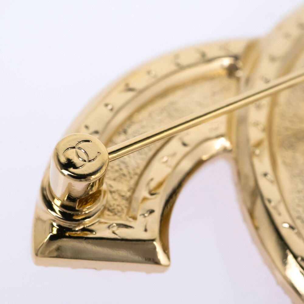 Chanel Cocomotiv Brooch C Cruises Collection Gold Rhinestone Coco Quilted — view 8
