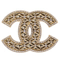 Chanel Cocomotiv Brooch C Cruises Collection Gold Rhinestone Coco Quilted