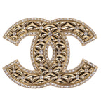 Chanel Cocomotiv Brooch C Cruises Collection Gold Rhinestone Coco Quilted
