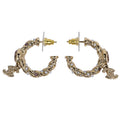 Chanel Earrings B Collection Gold Rhinestone Pearl Style Coco